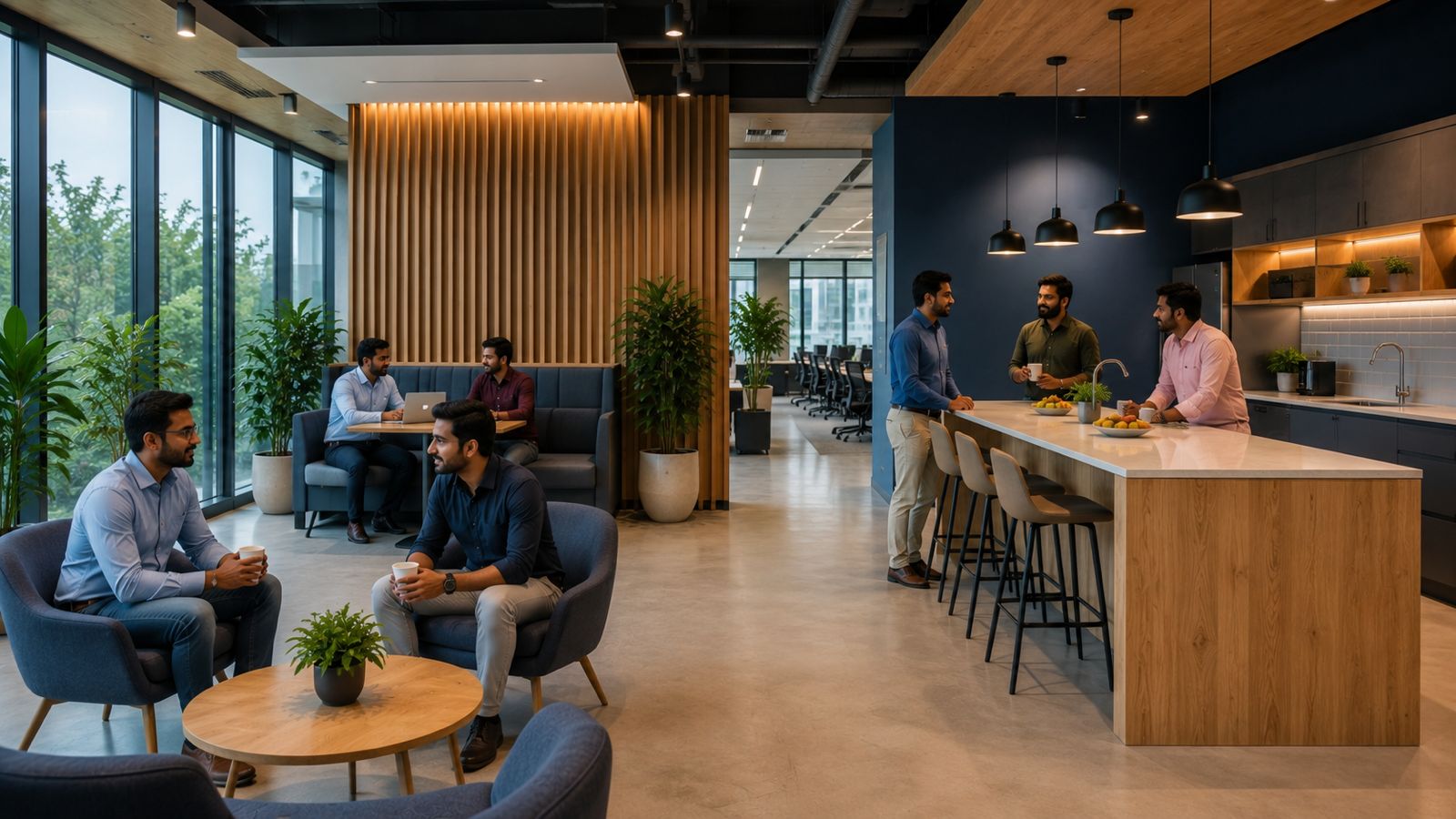 Collaboration space at the AI Park