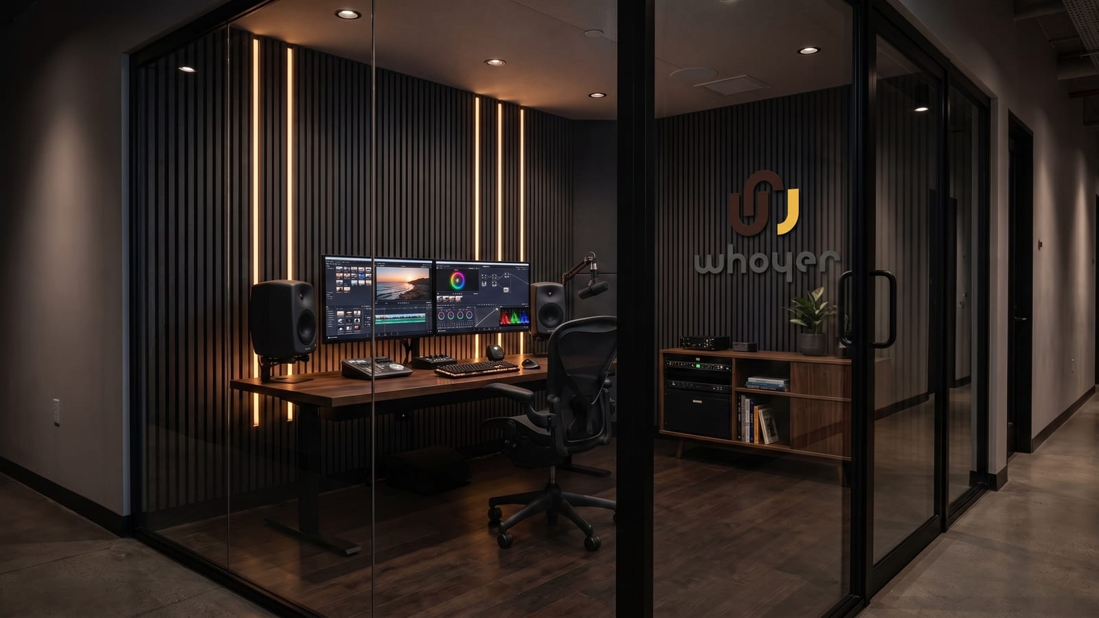 Editing bays and post-production suites