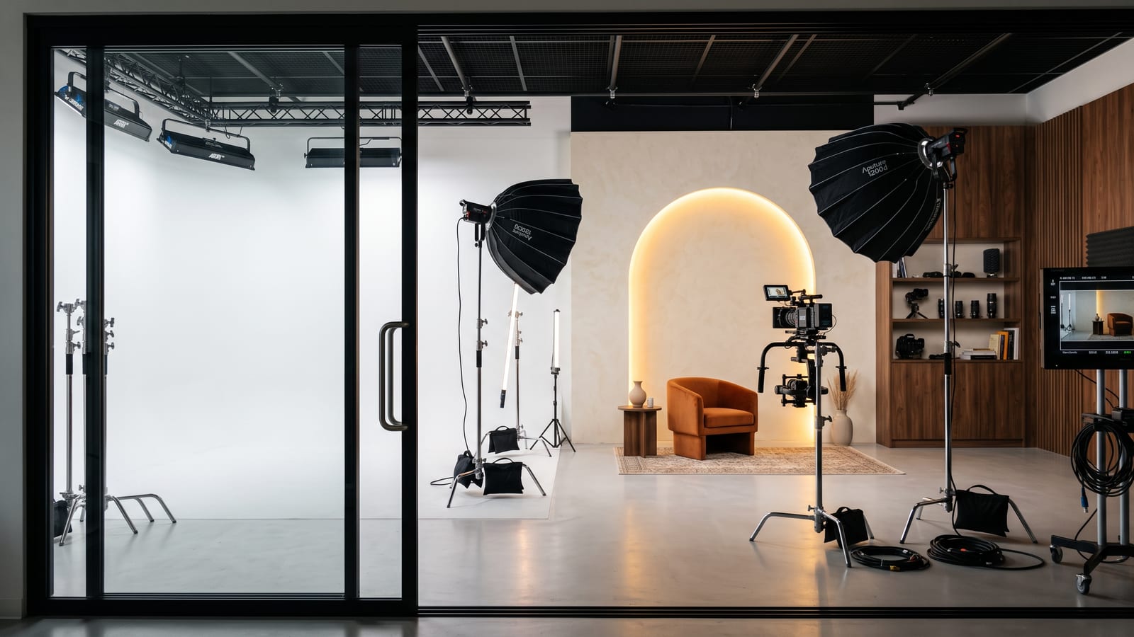 Production studio at the Creator HQ