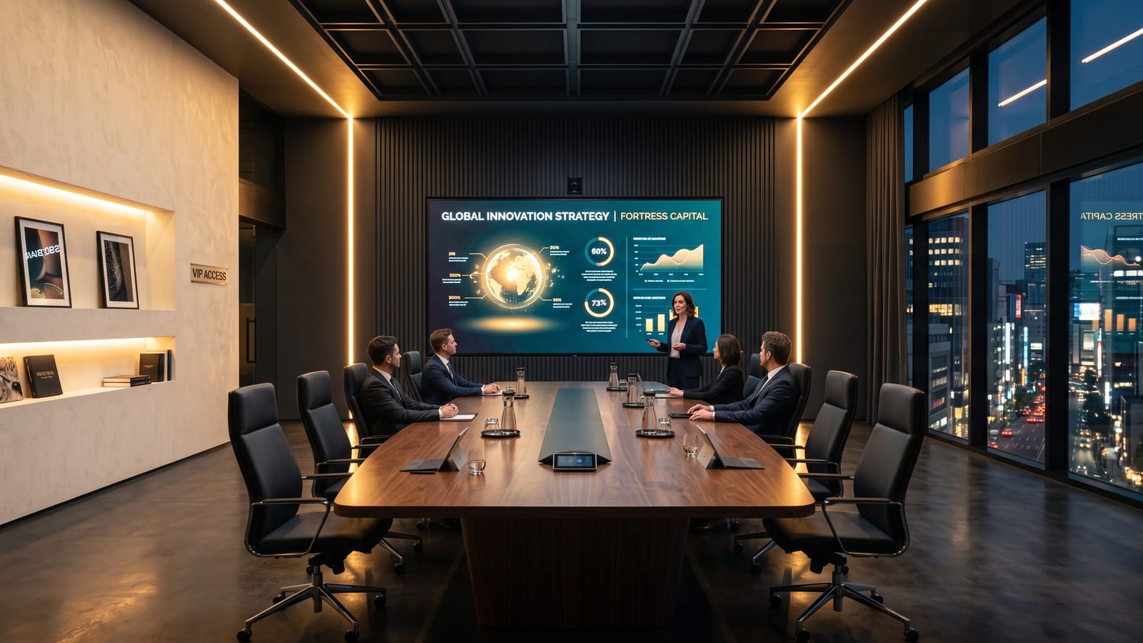 Pitch room at the Creator HQ