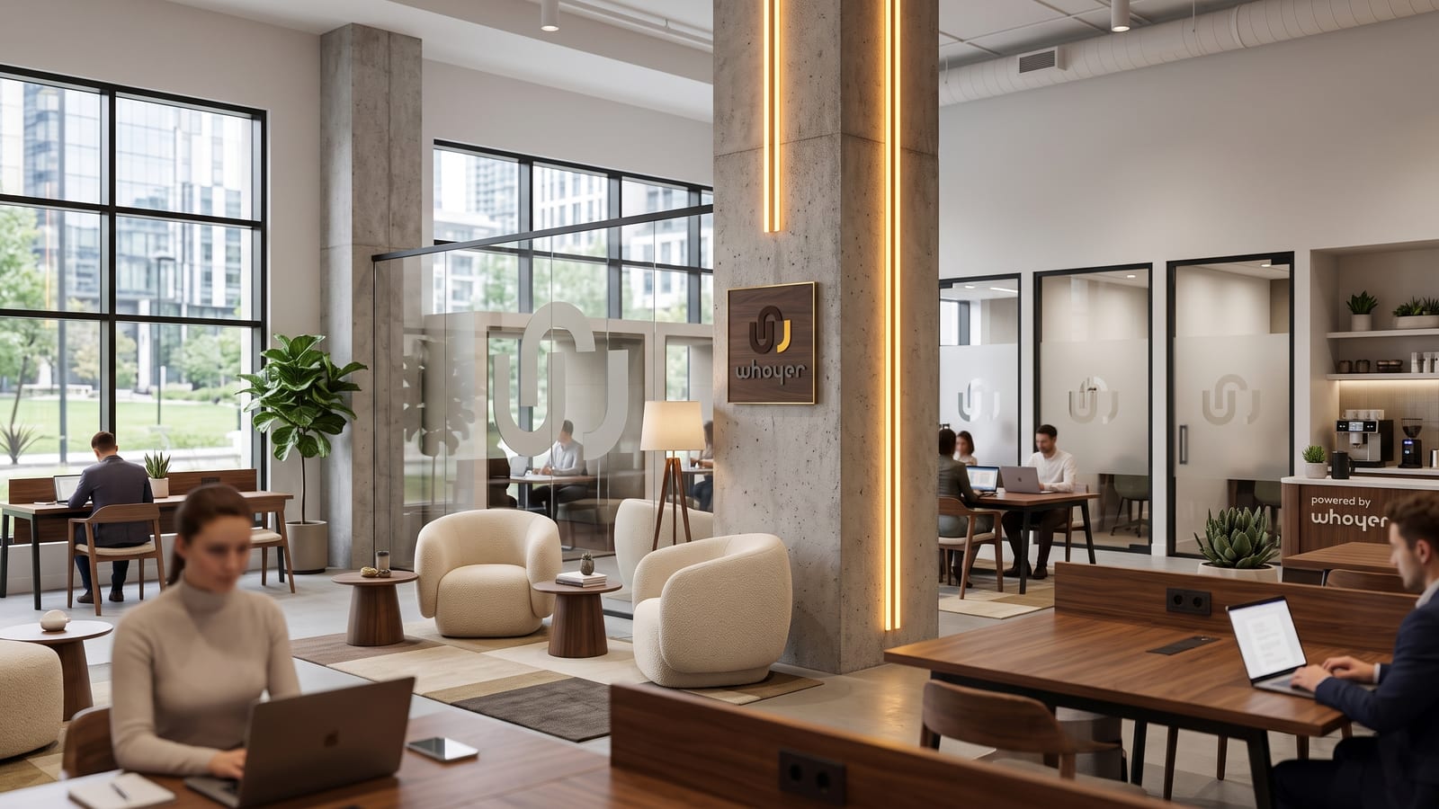 Co-working space at the Creator HQ