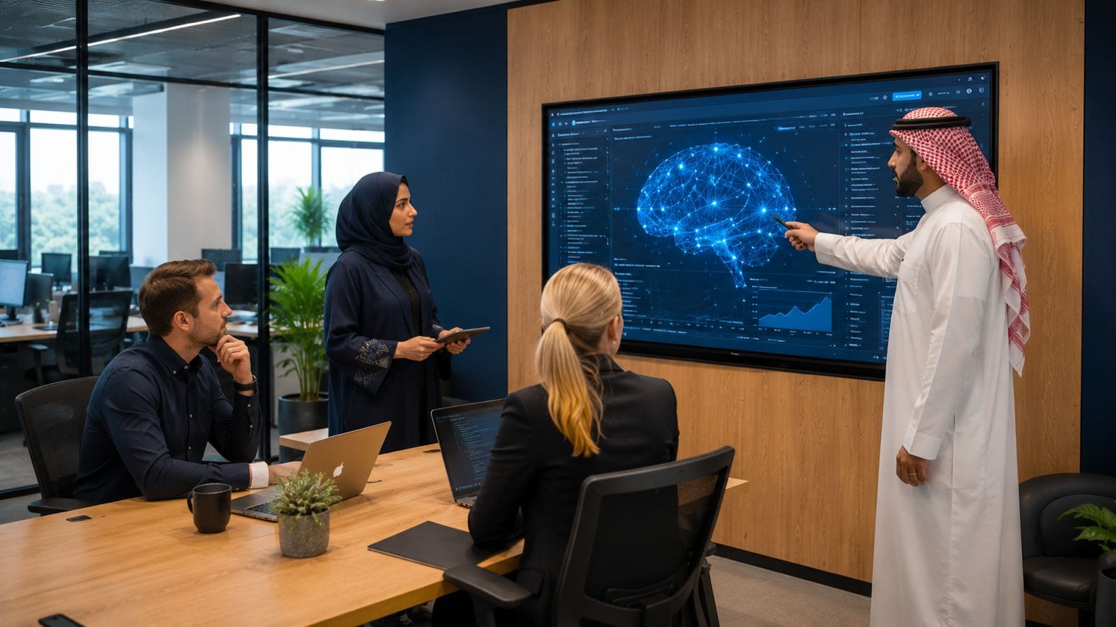 AI Company reception